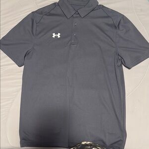 Under Armour Gray Performance Golf Polo Shirt